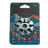 Alltul Snowflake MultiTool by KeySmart – Mini attrezzo tascabile 18 in 1 a forma di fiocco di neve, in acciaio inox, per sport all’aria aperta, campeggio e viaggi, ottima idea regalo per uomini