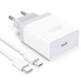 Anigaduo 25W Caricatore for iPhone 14/14 Plus/14 Pro/14 Pro Max/13/12/11/8/XS/XR/X, USB C Rapido Spina and 2M/6FT Cavo Caricabatterie Alimentatore Presa Carica Adattatore Muro Ricarica