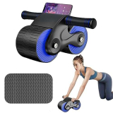 Ant Warrior Ab Roller Wheel per Core Trainer, 2024 Nuovo Ruota Addominali, Ruota a Rullo per Addestratore Addominali Fitness per Allenamento in Palestra con Stuoia (Blu)