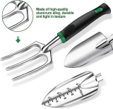 Anykuu Set di Attrezzi da Giardino 21 Pezzi Utensili da Giardino con Borsa da Giardino Attrezzi da Giardinaggio Gegali da Giardino per Uomo Donna in Alluminio, Multicolore