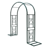 Arco da giardino, arco da giardino in acciaio, traliccio per piante rampicanti, arco da giardino in metallo con traliccio wor all’aperto, cortile, giardino, piante rampicanti