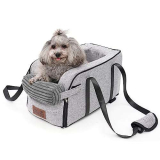 Arkyomi Seggiolino auto per cani di piccola taglia Seggiolino per auto per animali domestici di piccola taglia fino a 6 kg Console centrale Cani e Gatti Seggiolino auto adatto per auto casa e viaggi