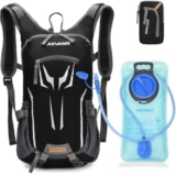 Arvano Zaino Mtb Enduro con Sacca Idrica 2l,Zaino Bici Mountain Bike,Zainetto Acqua Sci 18l Impermeabile Leggero,Zaino Idratazione con Vescica per Corsa bicicletta Ciclismo Maratona Trekking Trail