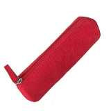 Astuccio portapenne unisex, grande capacità, in tessuto non tessuto, con cerniera, colore: rosso, Francia