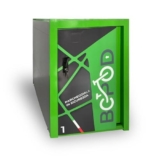 BCPOD – Box protezione biciclette – La Cassaforte Garage zavorrata per la tua Bici – Metti al sicuro la bici con la casetta brevettata – Il deposito/casetta per custodia biciclette: 200 x 99 x 140 cm