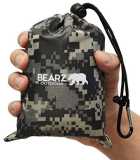 BEARZ Outdoor Coperta da Picnic Impermeabile, Telo Pic Nic da Viaggio – Tappetino Anti-sabbia da Spiaggia, Campeggio Accessori Leggero, per Escursionismo e Trekking, Mimetico Digitale