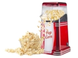 BEPER 90.590Y Macchina per Popcorn, Popcorn in 3 Minuti, 1200 W, Circolazione di Aria Calda, Rosso