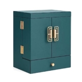 BITACS Scatola per Trucchi, Organizer per Trucchi, Organizer per Trucchi di Lusso, con Specchio e cassetto, Organizer per Cosmetici in MDF, Organizer per la Cura della Pelle, Beauty Caddy, per CAS