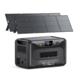 BLUETTI Apex 300 Generatore Solare (2025 Nuovo) con 2 Pannelli Solari da 200W, 2764,8Wh Batteria LFP di Backup con 4 Uscite CA da 3840W (7680W Picco), Ideale per Campeggio e Vita Fuori Rete