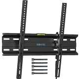 BONTEC Supporto da Parete per TV Inclinabile da 23-65 Pollici a LED, LCD, Plasma e Curvi, Ultra Sottile Supporto TV Fino a 45 kg, Max. VESA 400x400mm, Staffa da Parete per TV Muro con Fascette per Cav