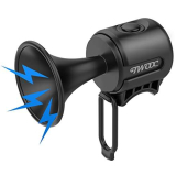 BSSOK Super Campanello Bici Elettronico, 100dB 1 Suono Clacson Bicicletta Elettrico Batteria Bottone Alta Capacità 300mAh/IPX4 Impermeabile/Antiscivolo MTB Trombetta bici Per Adulti Bambini (Nero)