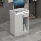 Bancone Reception con bancone, bancone Reception per Ufficio, Piccolo bancone Reception per Piccoli spazi, bancone Reception con cassetti chiudibili a Chiave
