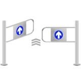 Barriera pedonale del portone di sicurezza del metallo di apertura manuale di 90° per le fabbriche dei supermercati & i corridoi del parco – soluzione di sicurezza 200x100cm