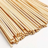 Bastoncini Legno 300 mm x 3 mm LEAFS 200 Pezzi per Lavoretti, Rotondi, Non Verniciato, per Fai da Te, Costruzione Modelli Bricolage