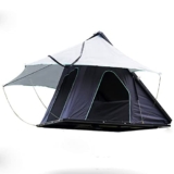 BebeXi Tenda da Tetto Tenda da Tetto in Alluminio per 3 Persone da Escursionismo Cargo Hardshell | Adatta per SUV | Tetto Pieghevole per Esterni | Portatile con scaletta