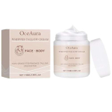 Beef Tallow,Beef Tallow Face Cream,Beef Tallow Moisturizer,Tallow and Honey Balm per la Cura Della Pelle Viso e Corpo,Lozione Naturale Crema Idratante Al Sego per Pelli Sensibili(118 Ml)