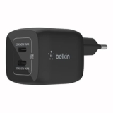Belkin Doppio caricabatteria da parete USB-C da 45 W, ricarica rapida PD 3.0, caricatore USB C con tecnologia GaN per iPhone 16, 15, 14, 13, Pro, Pro Max, iPad, MacBook, Galaxy S24, S23, Tab e altri