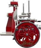 Berkel – Affettatrice a Volano – Mod. B2 – Rosso Berkel con Decori Oro e Volano Fiorato