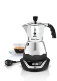 Bialetti Moka Timer, Caffettiera Elettrica con Timer Incorporato, 6 Tazze