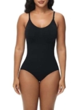 Body Contenitivo Modellante Donna Shapewear Bodysuit Guaina Contenitiva Donna Snellente e Versatile con Materiali Traspiranti e Tracolla Regolabile