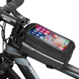 Borsa Bici Telaio Impermeabile, Borsa da Manubrio per Bici Impermeabile, Borsa Telaio da Bicicletta, Borsa Bici Telaio Sgancio Rapido, Touchscreen, Bici Telaio Impermeabile, per Smartphone Fino 7”