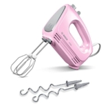 Bosch Clever MIXX Fun Sbattitore Manuale, 375 W, Acciaio Inossidabile, 4 velocità, Rosa