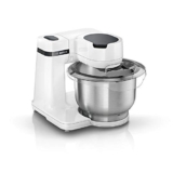 Bosch Elettrodomestici MUMS2EW00 – Robot da cucina MUM Serie 2, 700 W, ciotola in acciaio inox da 3,8 l, 4 livelli di lavoro, livelli, set per pasticceria, in acciaio INOX, colore: Bianco