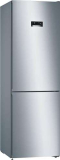 Bosch KGN36MLEB Serie 4, Frigorifero combinato da libera installazione, NoFrost, Sensori Fresh Sense, Perfect Fit, Acciaio, 186 x 60 cm, Versione Esclusiva Amazon