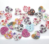 Bottoni da cucire per abbigliamento in legno a forma di fiore da 50 pezzi Bottoni per bambini Abbigliamento Scrapbooking Artigianato decorativo Accessori fai da te