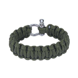 Braccialetto Paracord di Sopravvivenza Bracciale Paracord di Emergenza per Escursionismo, Campeggio, Kit di Attrezzi da Viaggio