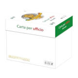 Brand Italiano Carta Universale A4 75gr – Confezione da 5 risme da 500 Fogli l’una – tot. 2.500 fogli – ideale per tutte le Stampanti e Fotocopiatrici da ufficio e casa – bianca