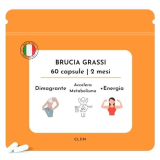 Brucia Grassi Potenti Veloci | Integratore Made in Italy 60 capsule | Dimagrante forte veloce, Perdita peso | Termogenico, Drenante, Energia | Bruciagrassi