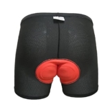 CATAZER Pantaloncini da ciclismo imbottiti 3D MTB bici pantaloncini da ciclismo da uomo imbottiti (arancione, XL)