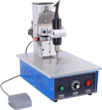 CHRISK Saldatore a Punto ultrasonico, Saldatura in plastica Portatile da 9 mm con Pedale elettronico Adatto per la rivettamento e la Saldatura a Punti,24v