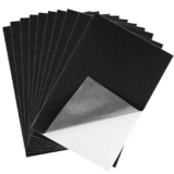 CHRORINE 10 fogli di feltro nero autoadesivi, 20 x 30 cm, per fai da te e bricolage.