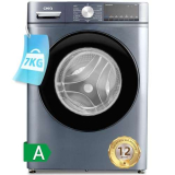 CHiQ CW075863AX, Lavatrice 7 kg Slim, Space Pro, Funzione Vapore, Lavaggio Smart One-Touch, Motore a Inverter BLDC, Lavaggio Rapido in 15 minuti, 15 Cicli di Lavaggio