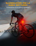 CIRYCASE Luci Bici Kit, Ricaricabile USB & Impermeabili IP65 Luci Bicicletta LED con Fascio Luminoso Spot & Flood, 8+12 modalità Ultra Luminose Luce Bici Anteriori e Posteriori