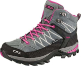 CMP Rigel Mid Wmn Trekking Shoes WP, Scarpe Donna, Grey Fuxia Ice, 39 EU