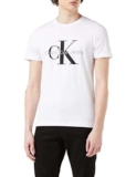 Calvin Klein Jeans Core Monologo Slim Tee J30J320935, Magliette a maniche corte Uomo, Bianco (Bright White), L