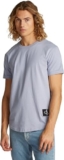 Calvin Klein Uomo T-Shirt Maniche Corte Badge Turn Up Sleeve in Cotone, Viola (Aleutian), M