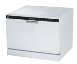 Candy Posable CDCP 6 Mini Lavastoviglie da Tavolo, 6 Coperti, 6 Programmi, Ciclo Eco, Partenza Ritardata, Classe F, 55x50xx43,8 cm, Bianco
