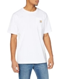 Carhartt Relaxed Fit Heavyweight Short-Sleeve K87 Pocket T-Shirt, Maglietta da lavoro Utility Uomo, Bianco (White), M