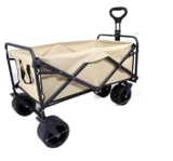 Carrello Campeggio Pieghevole Leggero, Carrello Multiuso Spiaggia e Giardino, Carrello la Spesa all’aperto a 4 Ruote, Trasporto Portatile Festival e attività all’aperto