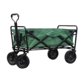 Carrello Campeggio Pieghevole Leggero, Carrello Spiaggia, Carrello Giardino, Carrello Multiuso Esterni con 4 Ruote Un Facile Trasporto, Perfetto Campeggio, Spiaggia e Spesa Alimentare