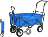 Carrello Multiuso Pieghevole Leggero, Carrello della Spesa Leggero Esterni, Carrello Trasporto Giardino, capacità carico 80 kg / 176 libbre, Design Portatile e Pieghevole Una Facile conservazione