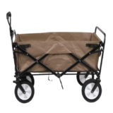 Carrello da Spiaggia Pieghevole con Quattro Ruote per Campeggio, Pesca e Shopping Carrello Portatile per Esterni per Attrezzi e Forniture