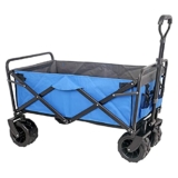 Carrello da giardino pieghevole per uso esterno e alimentari, capacità di carico 100 kg, design per tutti i terreni, portatile, per giardinaggio e campeggio