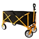 Carrello da spiaggia leggero per esterni, rimorchio portatile da campeggio, per pesca, picnic e trasporto di attrezzi, colore: blu