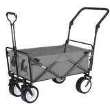 Carrello pieghevole da giardino carrello con 4 ruote Carrello per la spesa resistente per campeggio all’aperto carrello da campeggio carrello da campeggio carrello da giardino