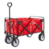 Carrello pieghevole per esterni, pieghevole, da campeggio, portatile, con freno, per picnic, pesca, carico 100 kg (stile 2)